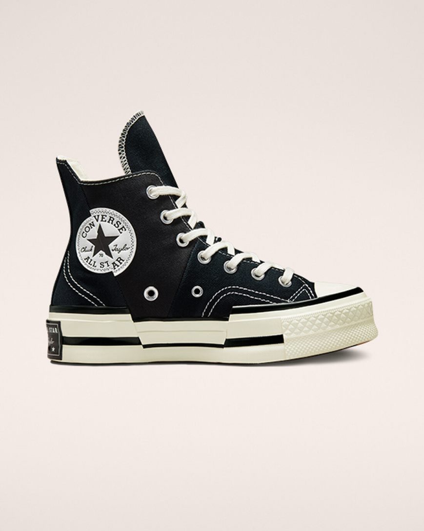 Women\'s Converse Chuck 70 Plus High Top Shoes Black | AU 56C13B
